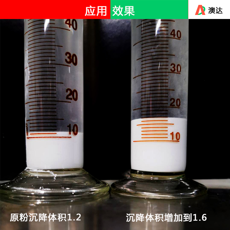 粉體表面改性劑AD8323提升沉降體積產量也增加了6%